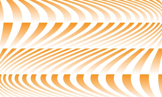 Orange Wave Lines Illusion