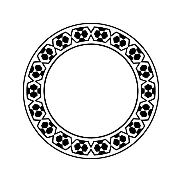 ornamental pattern design circle frame ornamental circular knot pattern border pattern design
