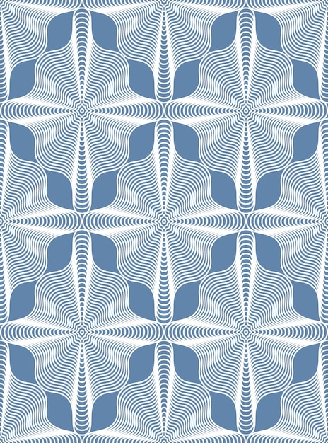 Ornate vector abstract background with white lines. Symmetric decorative graphical pattern, geometric illustration.