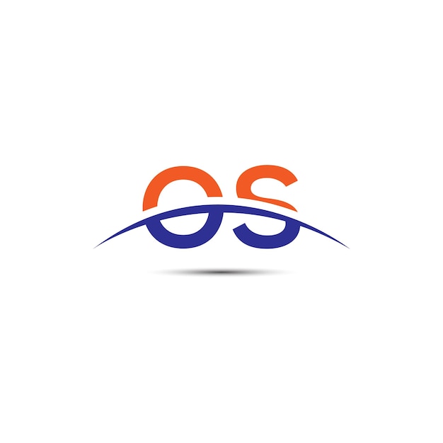 OS letter logo design icon