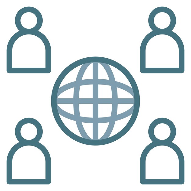 Outsourcing icon vector image Can be used for Data Science