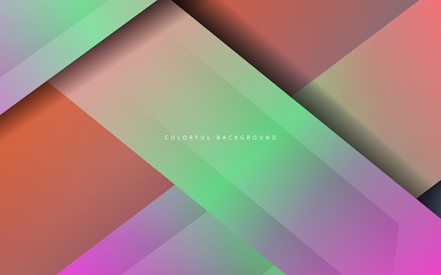 overlap layer papercut gradient color background