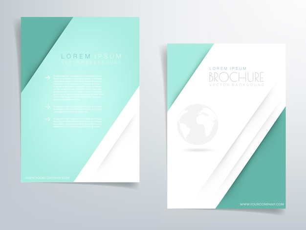 Overskrift flyer forretningsbrosjyre vektor grafikk med plass til tekst og melding design