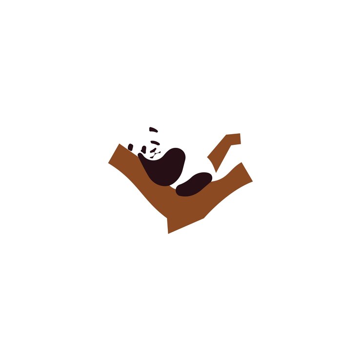 Vektor panda logo icon design template on a tree luxury premium vector