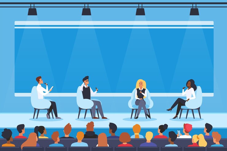 Panel Discussion at Conference Concept