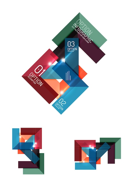 Paper infographic elements