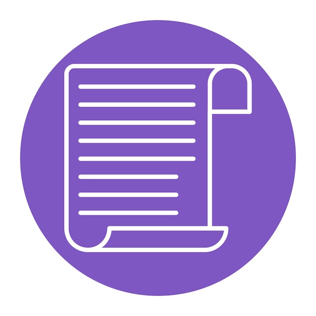 Papyrus vector icon Can be used for Literature iconset