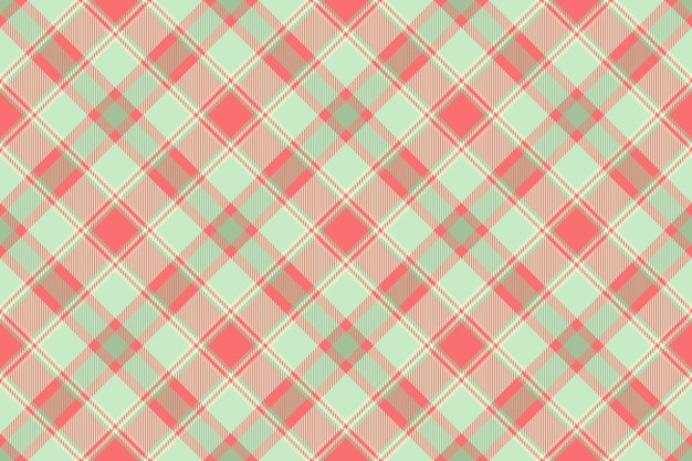 Pattern vector texture of seamless tartan background with a fabric textile check plaid in light and red colors