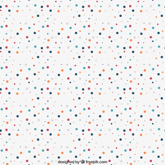 Pattern with colorful dots