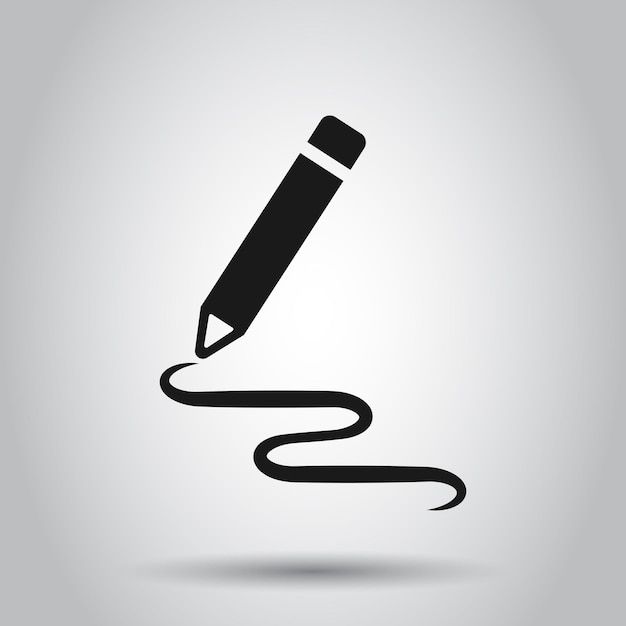 pencil notepad icon in transparent style document write vector illustration on isolated background pen drawing business concept