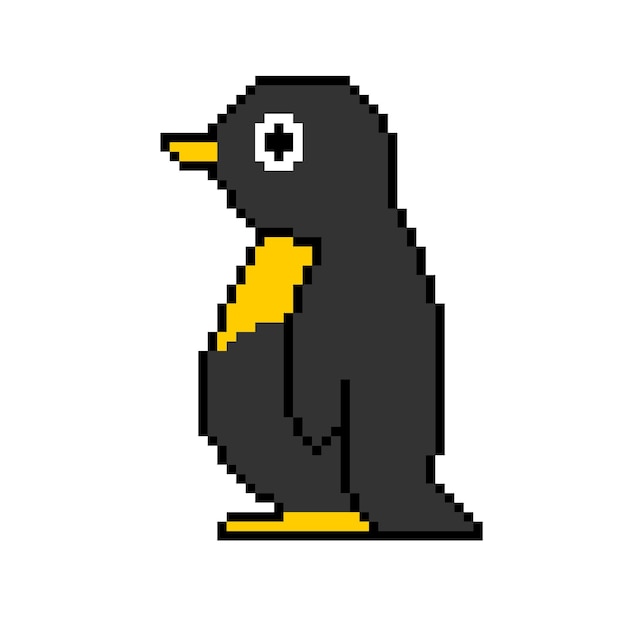 Penguin ont pixel
