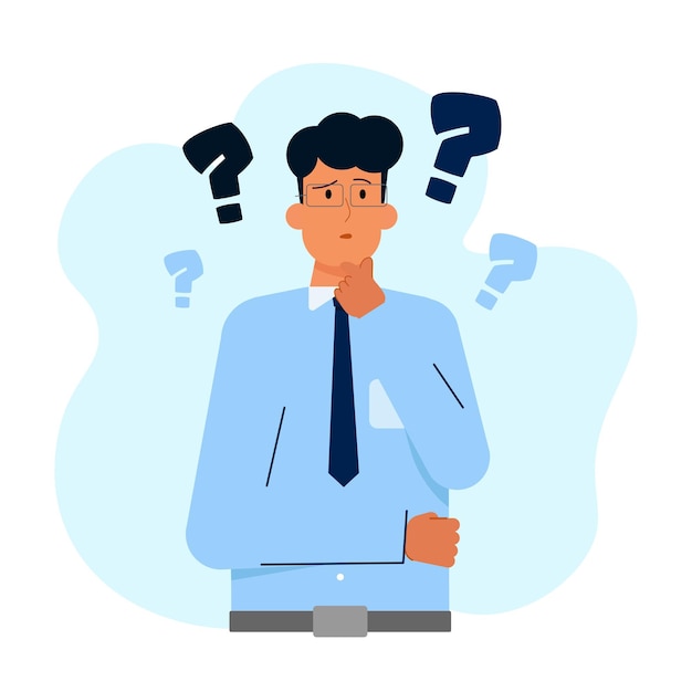 Person Asking a Question About a Problem