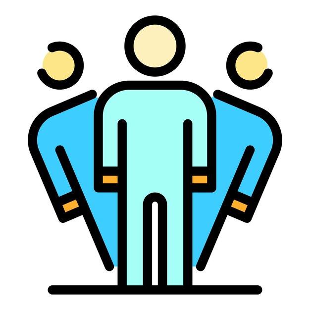 person disorder icon outline person disorder vector icon color flat isolated