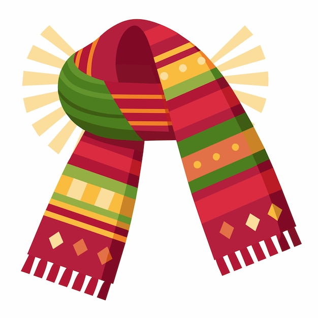 peruvian wool scarf vector graphics illustration eps source file format lossless scaling icon design
