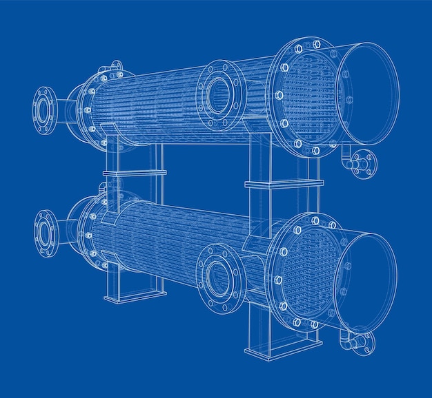 petroleum equipment vector rendering of d
