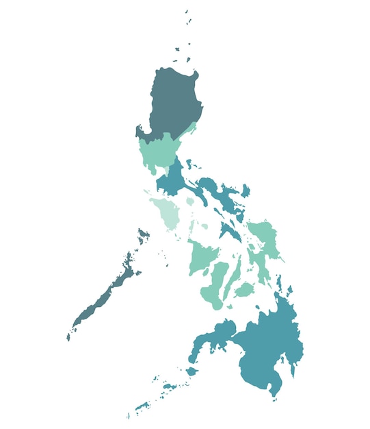 Philippines map Map of Philippines in eight mains regions