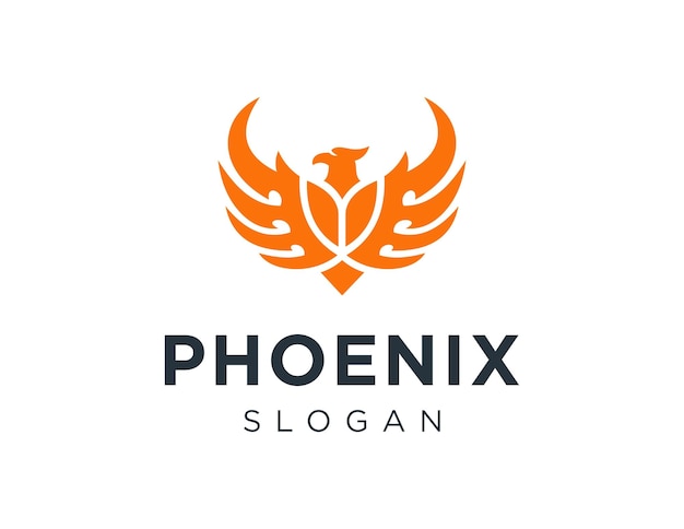 phoenix design logo design created using the corel draw 2018 application with a white background
