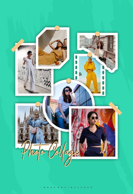pictures or photos frame collage comics page grid layout abstract photo frames and digital photo wall template