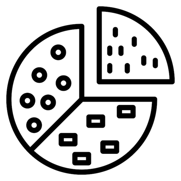 pie chart icon vector image can be used for data science