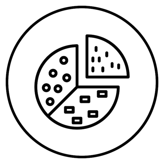 pie chart icon vector image can be used for data science
