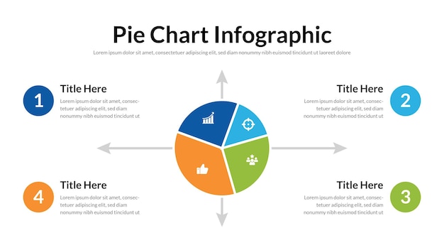 Pie Chart infographic presentation layout fully editable
