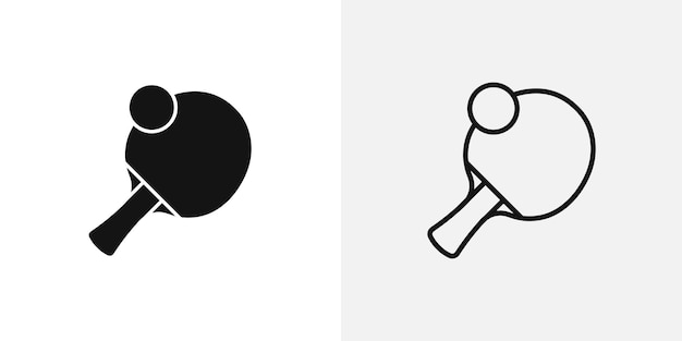 Ping pong icon vector icon set