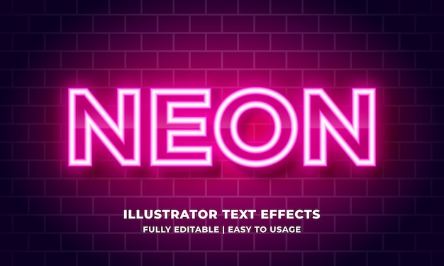 Pink Neon  Text Effect