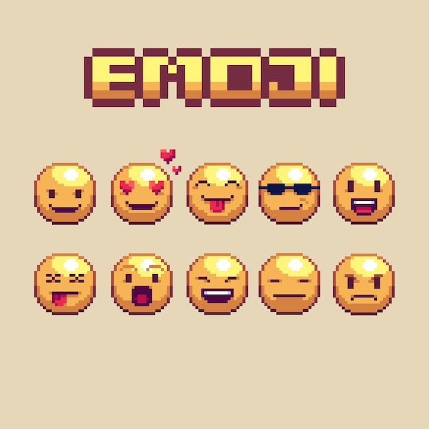 Pixel art-emotikonikon