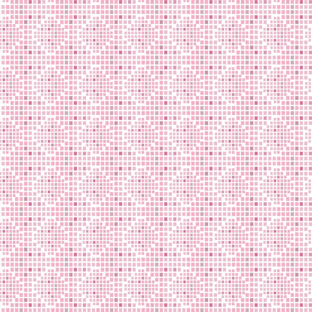 Pixel art in soft pink colors in a diamond shaped pattern 01