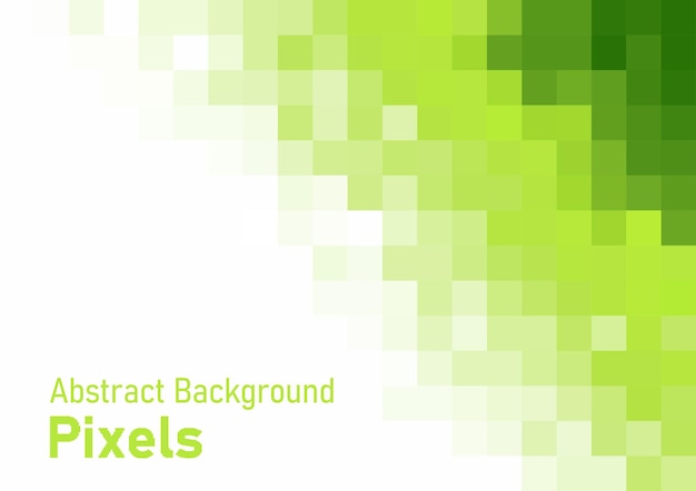 pixels disintegrate pattern geometric mosaic background green color gradient vector template