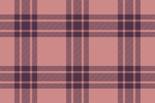 plaid background check seamless pattern in pink vector fabric texture for textile print wrapping paper gift card wallpaper flat design