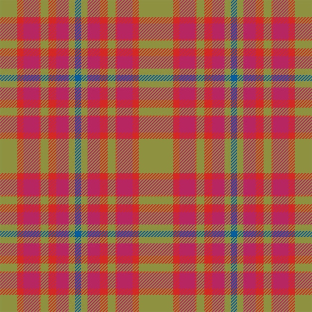 plaid seamless pattern in red check fabric texture vector textile print