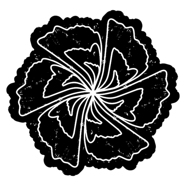 Plant organic pattern Flat style Hand drawn elements Vector seamless overlapping pattern