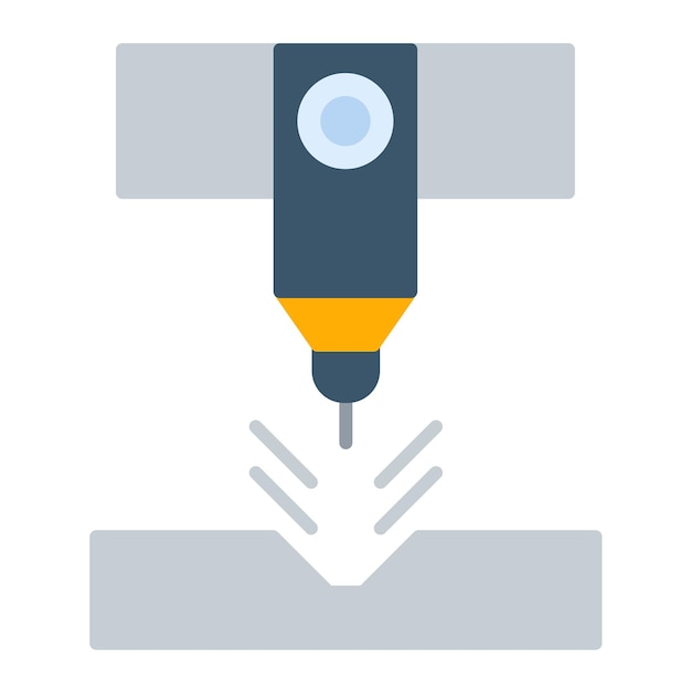 Plasma Laser Flat Illustration