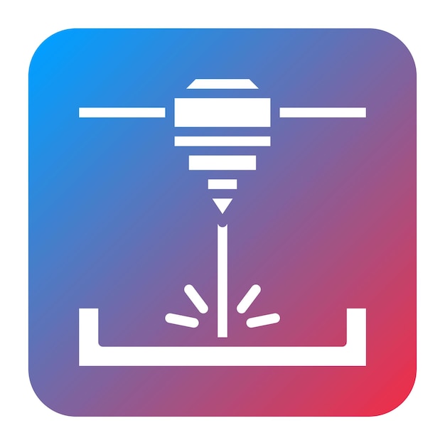 Powder Bed Fusion icon vector image Can be used for Additive Maufacturing