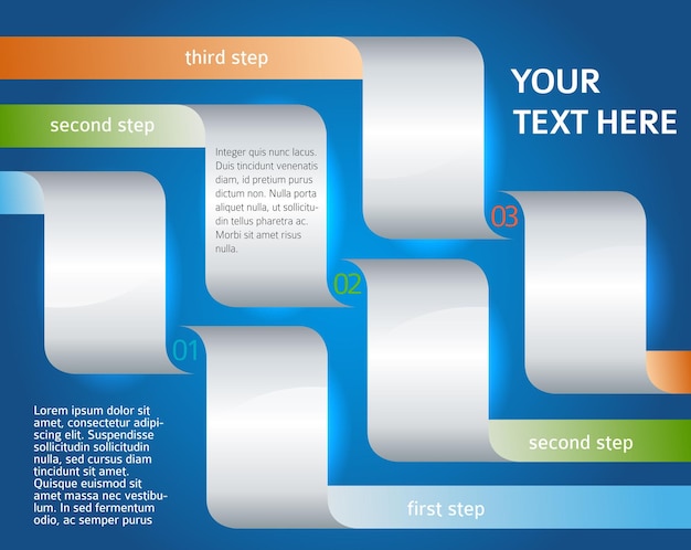 Presentasjonsmaldesignelementinfografikk