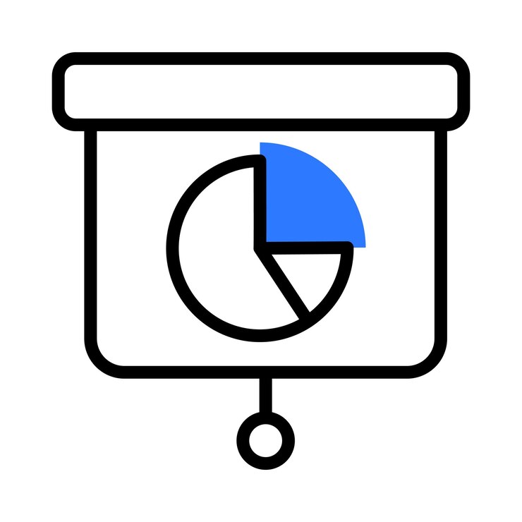 Presentation slide with a pie chart