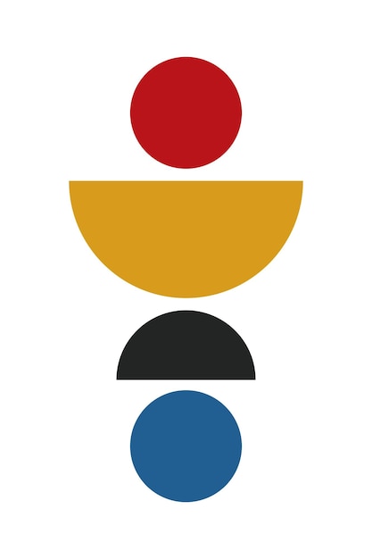 Printbar Bauhaus-hjemmedekorasjon