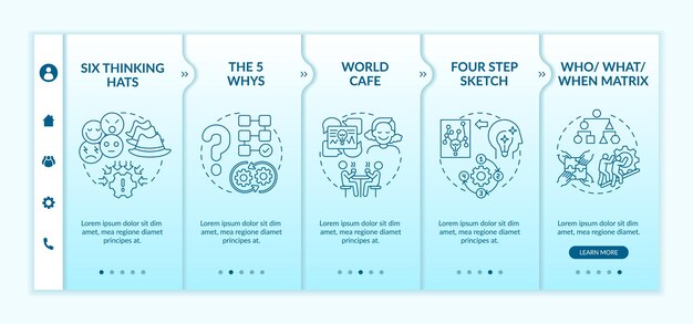 Problem solving methods onboarding template