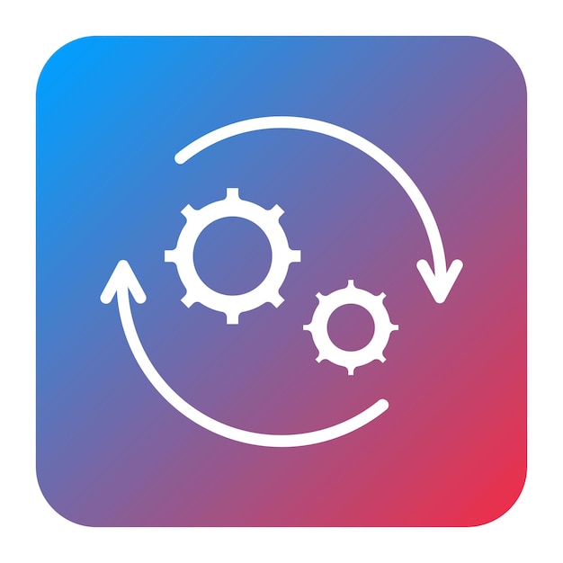 Process Automation icon vector image Can be used for Operations Management