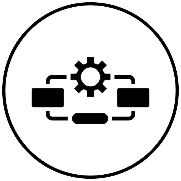 Process Flowchart vector icon illustration of Quality Assurance iconset
