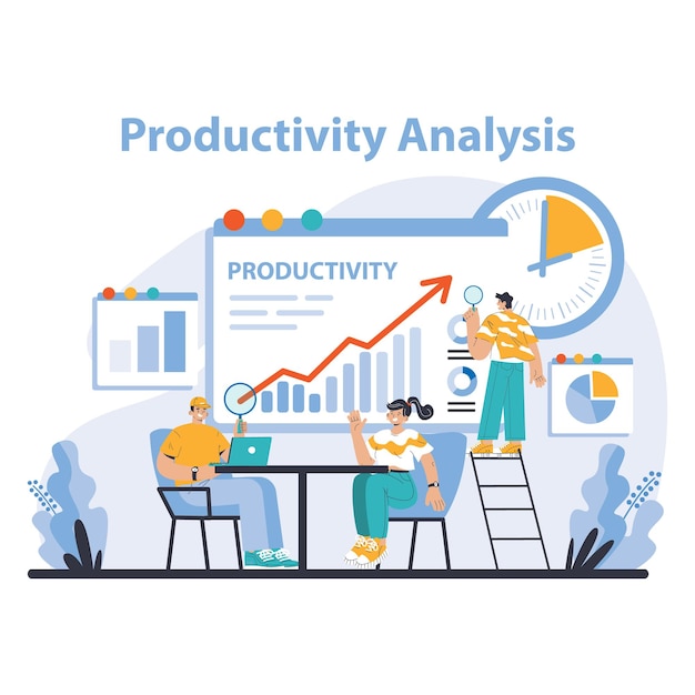 Productivity analysis concept indepth performance metrics study for workflow efficiency leveraging