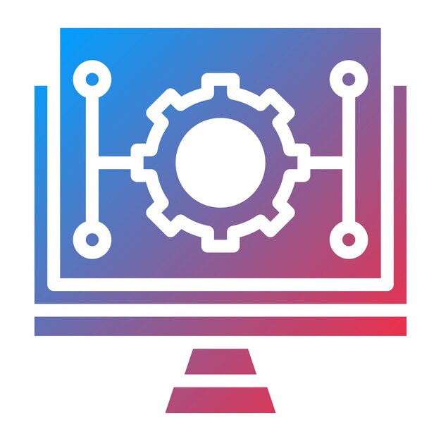 programmable automation icon vector image can be used for cyberpunk