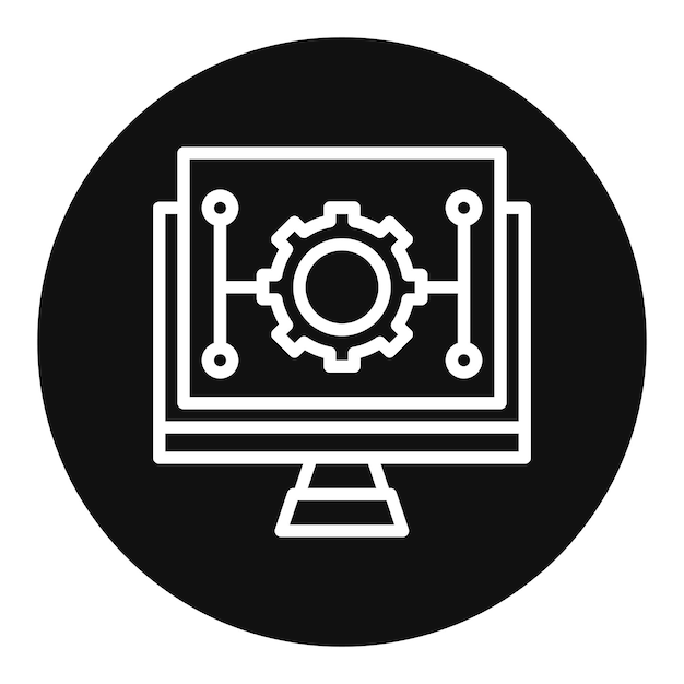 programmable automation icon vector image can be used for cyberpunk