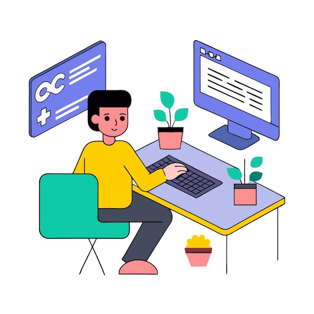 Programmeringskonsept koding java script programmering Illustrasjon