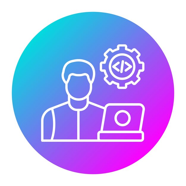 programming skills vector icon can be used for no code iconset