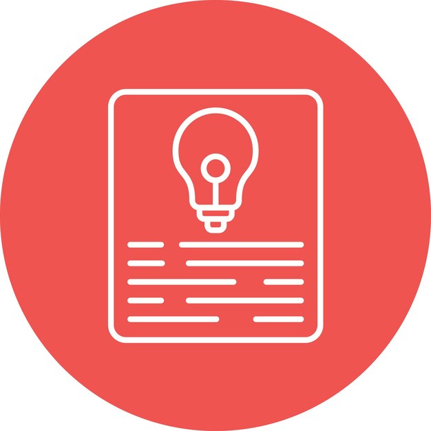 project idea icon vector image can be used for project management
