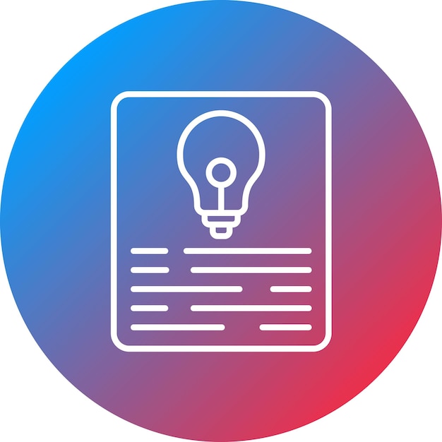 project idea icon vector image can be used for project management