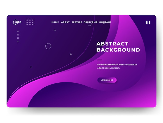 Purple Black Abstract Background Minimal Dynamic textured, Design style liquid 3d with gradient color. perfect for website landing page, development ui ux, video content, promotion, advertising