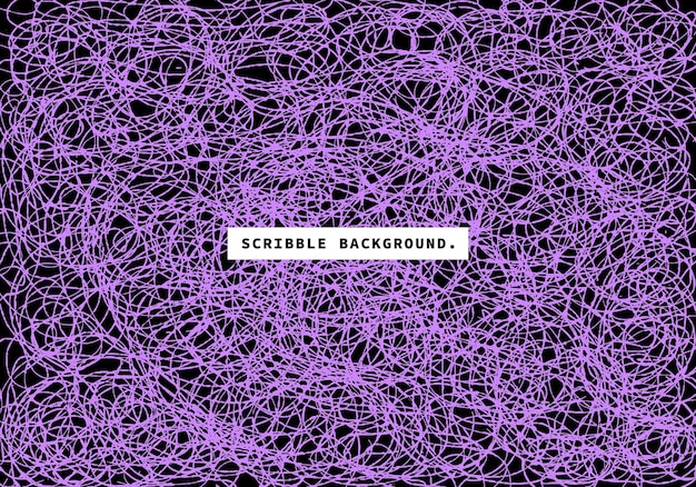 Purple scribble background template